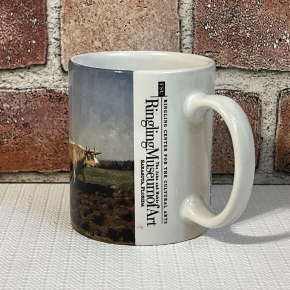 Ringling Museum of Art Ploughing in Nervais Painting Ceramic Mug 16oz - Picture 3 of 10